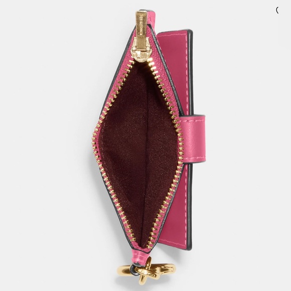 NWT Coach Attachment Card Case In Colorblock Signature Canvas - Picture 2 of 6